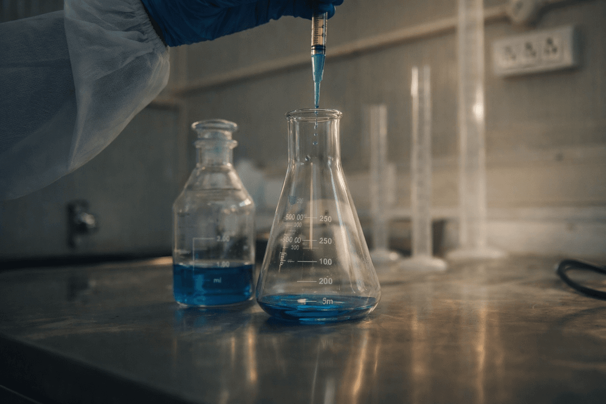 Scientist working with potato sprouts in lab